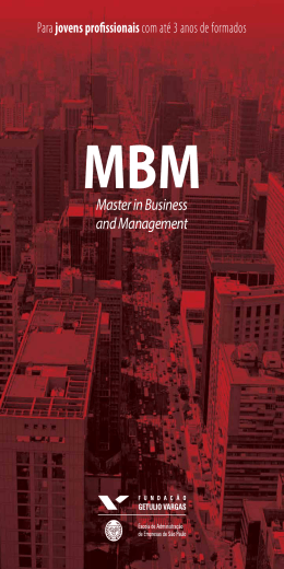 Master in Business and Management - MBM