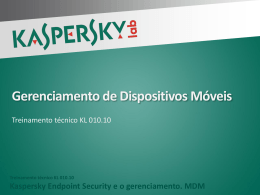 KL 010.10: Kaspersky Endpoint Security and Management. Mobile
