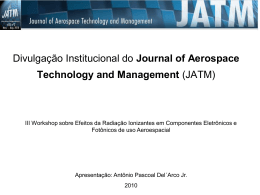 Journal of Aerospace Technology - Instituto de Estudos Avançados