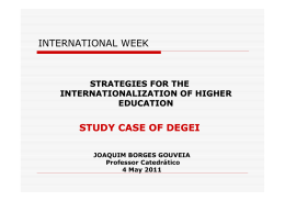 INTERNATIONAL WEEK STUDY CASE OF DEGEI