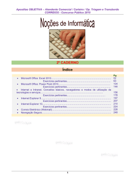 Noções de Informática - Caderno 2