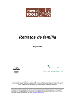 Retratos de família - Power Tools: for policy influence in natural