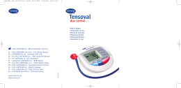 Instrucciones de uso - Pression artérielle et Tensoval