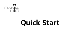 Quick Start - MiFi