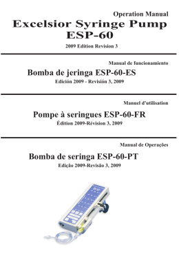 ESP Pump 2-19-10 - Excelsior Medical