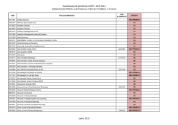 Classificação de periódicos CAPES 2013 2014