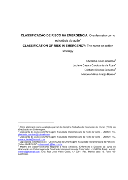 Artigo-CLASSIFICAÇÃO DE RISCO NA EMERGÊNCIA-Edicao