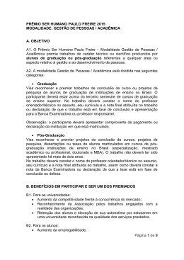 1.1 – Regulamento Premio GP – ACADEMICO 2015 - ABRH-PE
