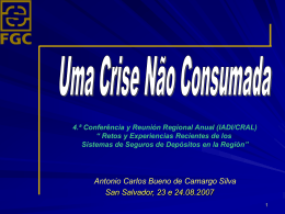 Uma Crise Não Consumada, Antonio Carlos Bueno, 2007