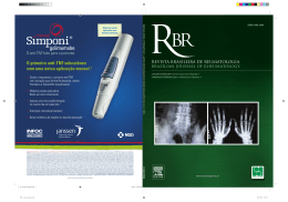 Jan/Fev - Sociedade Brasileira de Reumatologia