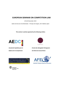 european seminar on competition law