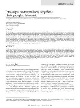 Cisto dentígero - Revista Gaúcha de Odontologia