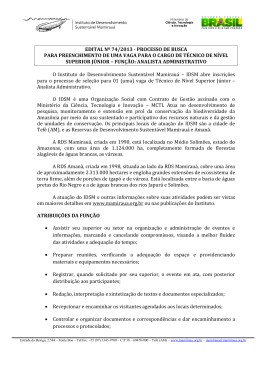 Edital 74.2013 - Analista Administrativo Comitê