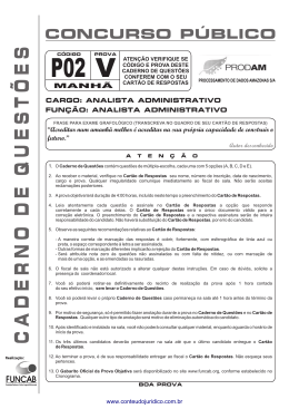 P02 - Analista Administrativo
