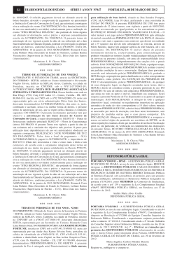 Diario Oficial 08/03/2012 - Defensoria geral