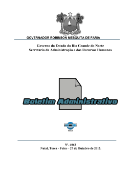 Boletim Administrativo nº 4062 - Governo do Estado do Rio Grande