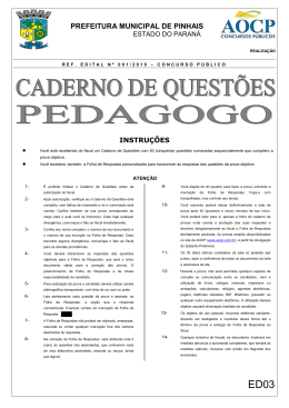 ED03 PEDAGOGO