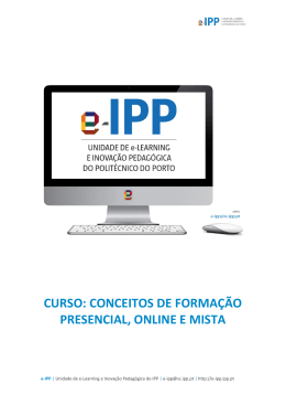 CURSO: CONCEITOS DE FORMAÇÃO PRESENCIAL - e-IPP