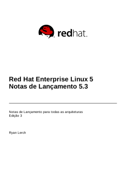 Red Hat Enterprise Linux 5 Notas de Lançamento 5.3