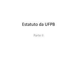 Estatuto da UFPB
