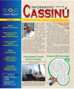 Jornal Cassinú - Estaleiro Cassinú