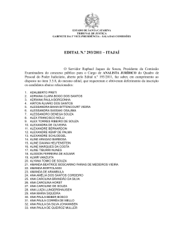 Edital 293/11 - Tribunal de Justiça de Santa Catarina
