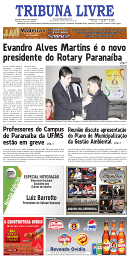 Evandro Alves Martins é o novo presidente do Rotary Paranaíba