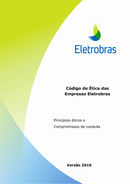 Código de Ética - Eletrobras Distribuição Alagoas