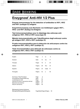Enzygnost* Anti-HIV 1/2 Plus