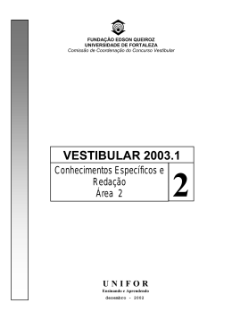 VESTIBULAR 2003.1