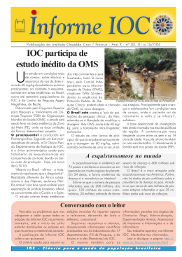 Informe 02 - Instituto Oswaldo Cruz