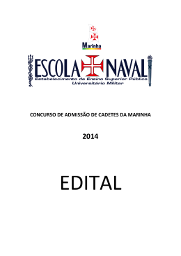 Concurso de Admissão de Cadetes da Marinha - 2014