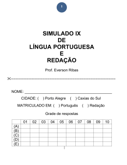 simulado ix de língua portuguesa e redação