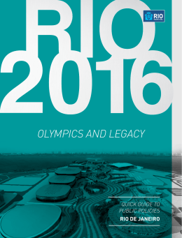 OLymPICS anD LEGaCy - Prefeitura do Rio de Janeiro