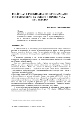 Luiz Antonio Gonçalves da Silva - Informação & Sociedade: Estudos