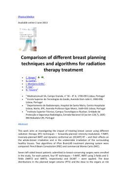 Comparison of different breast planning techniques and algorithms