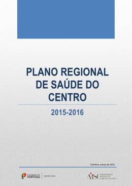 plano regional de saúde do centro 2015-2016