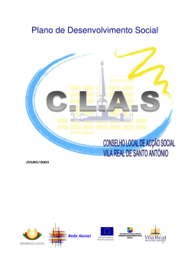 Plano de Desenvolvimento Social 2003 CLAS VRSA
