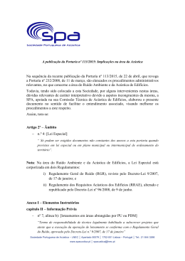 website da SPA - Sociedade Portuguesa de Acústica