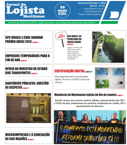 Jornal Outubro.indd - CDL Meriti Câmara de Dirigentes Lojistas de