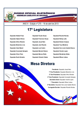 Edição 275 - Assembleia Legislativa do Estado do Amazonas © 2015