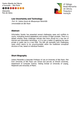 Law Uncertainty and Technology Abstract Short Biography