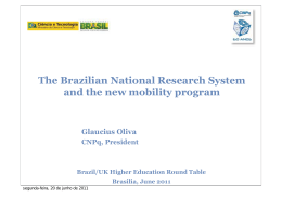 The Brazilian National Research System and the new mobility
