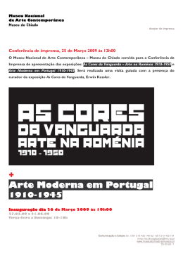 Arte Moderna em te Moderna em te Moderna em Portugal