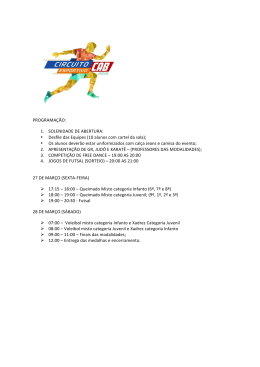 programação do circuito esportivo 2015