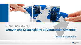 Growth and Sustainability at Votorantim Cimentos