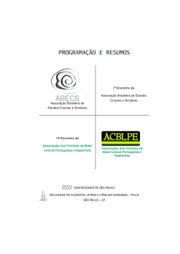 PROGRAMAÇÃO E RESUMOS - Associação Brasileira de Estudos