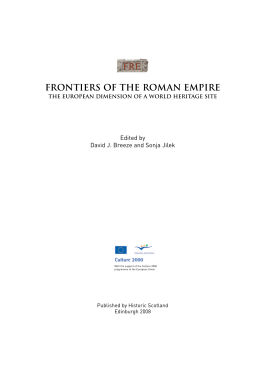 FRONTIERS OF THE ROMAN EMPIRE