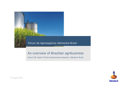 An overview of Brazilian agribusiness