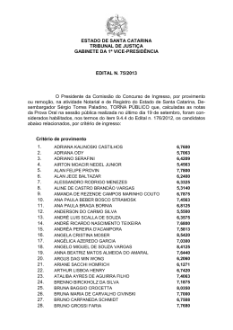 Edital 075/2013 - Tribunal de Justiça de Santa Catarina